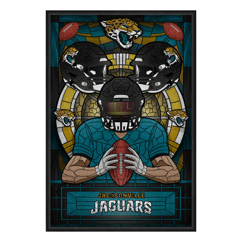 Jacksonville Jaguars<br>Stained Glass Print