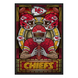 Kansas City Chiefs<br>Stained Glass Print