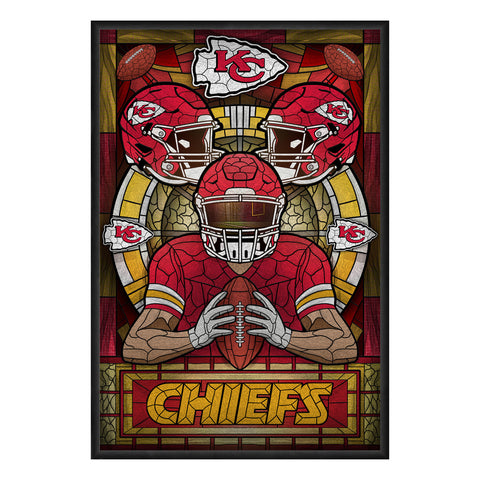 Kansas City Chiefs<br>Stained Glass Print