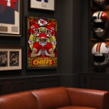 Kansas City Chiefs<br>Stained Glass Print