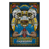 Los Angeles Chargers<br>Stained Glass Print