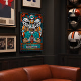 Miami Dolphins<br>Stained Glass Print