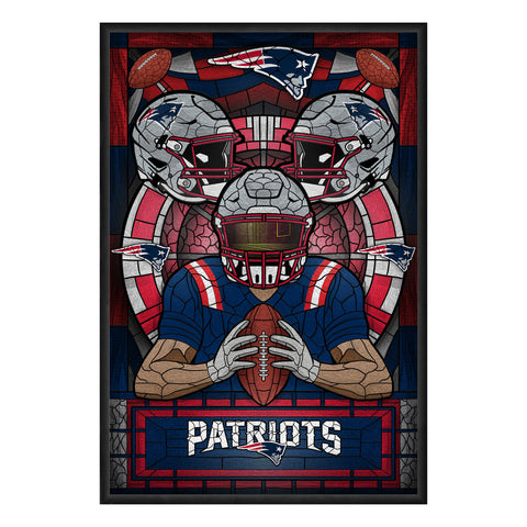 New England Patriots<br>Stained Glass Print