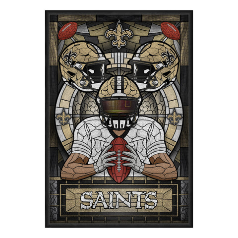 New Orleans Saints<br>Stained Glass Print