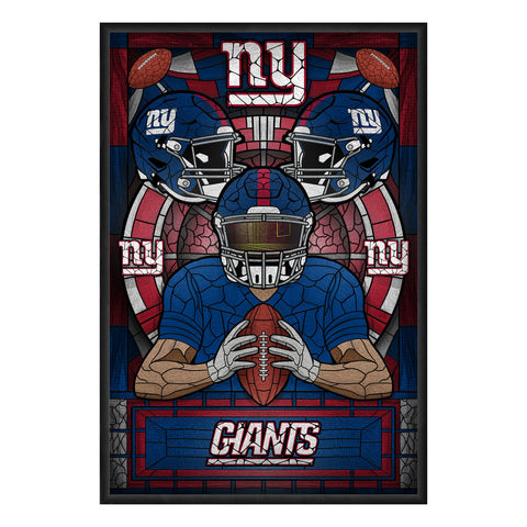 New York Giants<br>Stained Glass Print