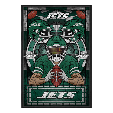New York Jets<br>Stained Glass Print