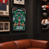 New York Jets<br>Stained Glass Print
