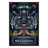 Seattle Seahawks<br>Stained Glass Print