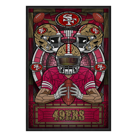 San Francisco 49ers<br>Stained Glass Print