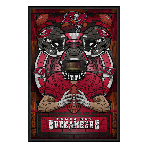Tampa Bay Buccaneers<br>Stained Glass Print