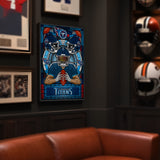 Tennessee Titans<br>Stained Glass Print