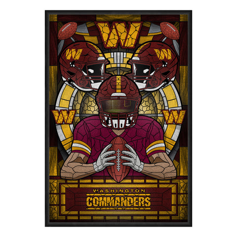 Washington Commanders<br>Stained Glass Print