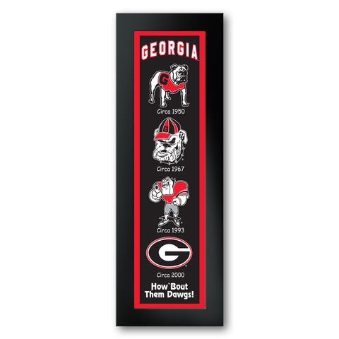 Georgia Bulldogs<br>Logo Heritage Print