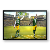 Green Bay Packers<br>Love and Jacobs<br>2 Player Print