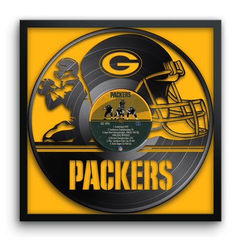 Green Bay Packers<br>Vinyl Record Print