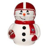 Georgia Bulldogs<br>Ceramic Snowman Cookie Jar