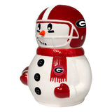 Georgia Bulldogs<br>Ceramic Snowman Cookie Jar