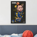 Golden State Warriors<br>Steph Curry<br>Abstract Caricature Print