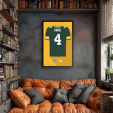 Green Bay Packers<br>Brett Favre Jersey Print