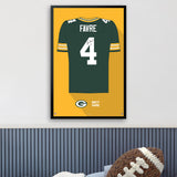 Green Bay Packers<br>Brett Favre Jersey Print