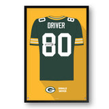 Green Bay Packers<br>Donald Driver Jersey Print