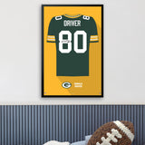 Green Bay Packers<br>Donald Driver Jersey Print