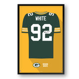 Green Bay Packers<br>Reggie White Jersey Print