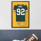 Green Bay Packers<br>Reggie White Jersey Print