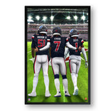 Houston Texans<br>Anderson Jr, Stroud And Diggs<br>3 Player Print