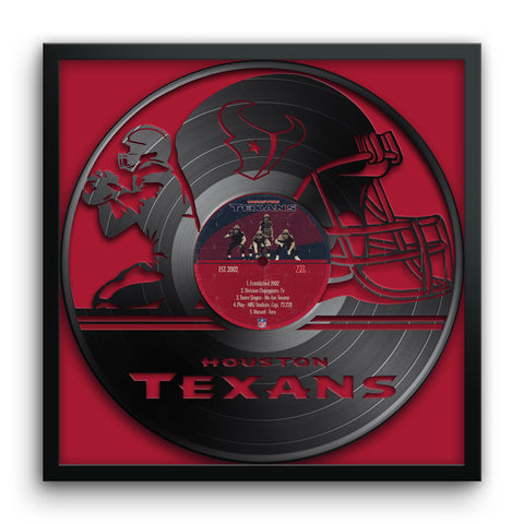 Houston Texans<br>Vinyl Record Print