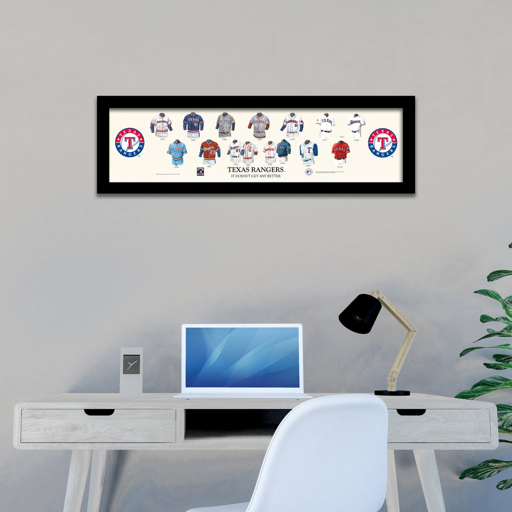 Texas RangersUniform Heritage Horizontal Print - For The Deep Rooted ...
