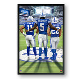 Indianapolis Colts<br>Pittman Jr, Richardson And Taylor<br>3 Player Print