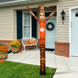 Clemson Tigers<br>Inflatable Crazy Sports Fan Scarecrow
