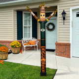 Green Bay Packers<br>Inflatable Crazy Sports Fan Scarecrow