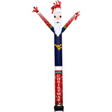 West Virginia Mountaineers<br>Inflatable Crazy Sports Fan Santa