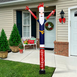 West Virginia Mountaineers<br>Inflatable Crazy Sports Fan Santa