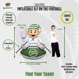 Alabama Crimson Tide<br>Inflatable Elf on the Football