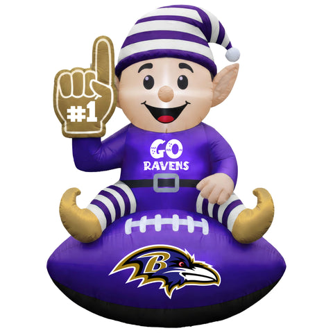 Baltimore Ravens<br>Inflatable Elf on the Football