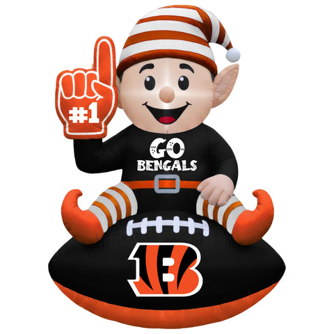 Cincinnati Bengals<br>Inflatable Elf on the Football