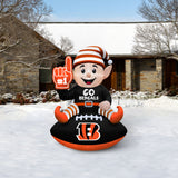 Cincinnati Bengals<br>Inflatable Elf on the Football