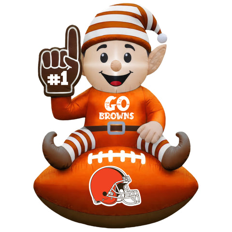 Cleveland Browns<br>Inflatable Elf on the Football