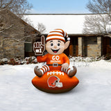 Cleveland Browns<br>Inflatable Elf on the Football