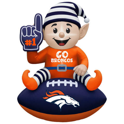 Denver Broncos<br>Inflatable Elf on the Football