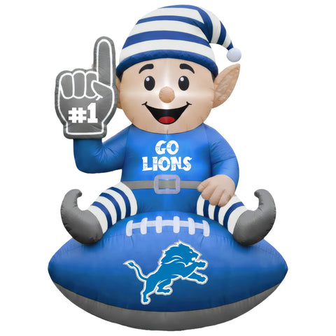 Detroit Lions<br>Inflatable Elf on the Football
