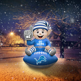Detroit Lions<br>Inflatable Elf on the Football