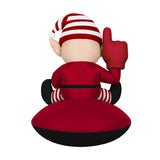 Georgia Bulldogs<br>Inflatable Elf on the Football