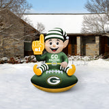 Green Bay Packers<br>Inflatable Elf on the Football