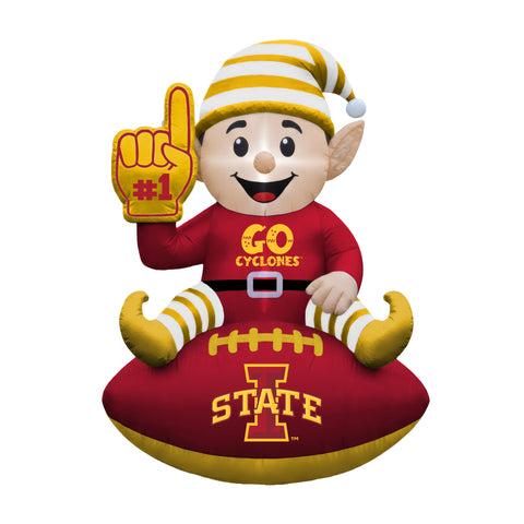 Iowa State Cyclones<br>Inflatable Elf on the Football