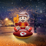 Kansas City Chiefs<br>Inflatable Elf on the Football