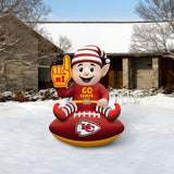 Kansas City Chiefs<br>Inflatable Elf on the Football